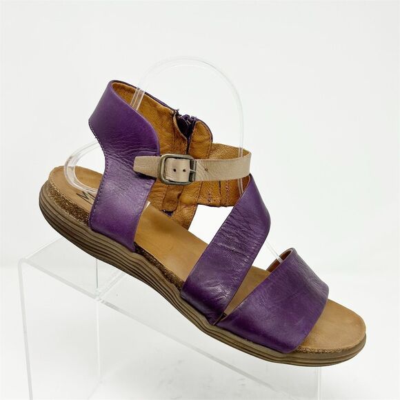 Miz Mooz Meadow Purple Slingback Flat Sandals Size 40 (US 9-9.5) Casual Summer - Picture 1 of 12